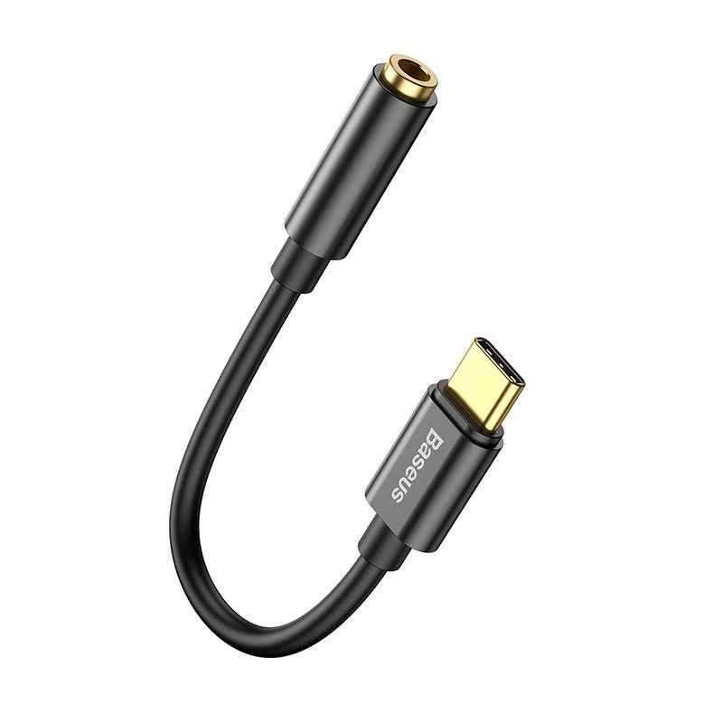 Adattatore per cavo Baseus CATL54-01 Type-C a 3,5 mm, nero