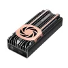GrauGear G-M2U4-40G-F box esterno per SSD M.2 NVMe, PCIe 4.0, USB4 (USB-C), 40 Gbit/s, alluminio, con ventola, nero