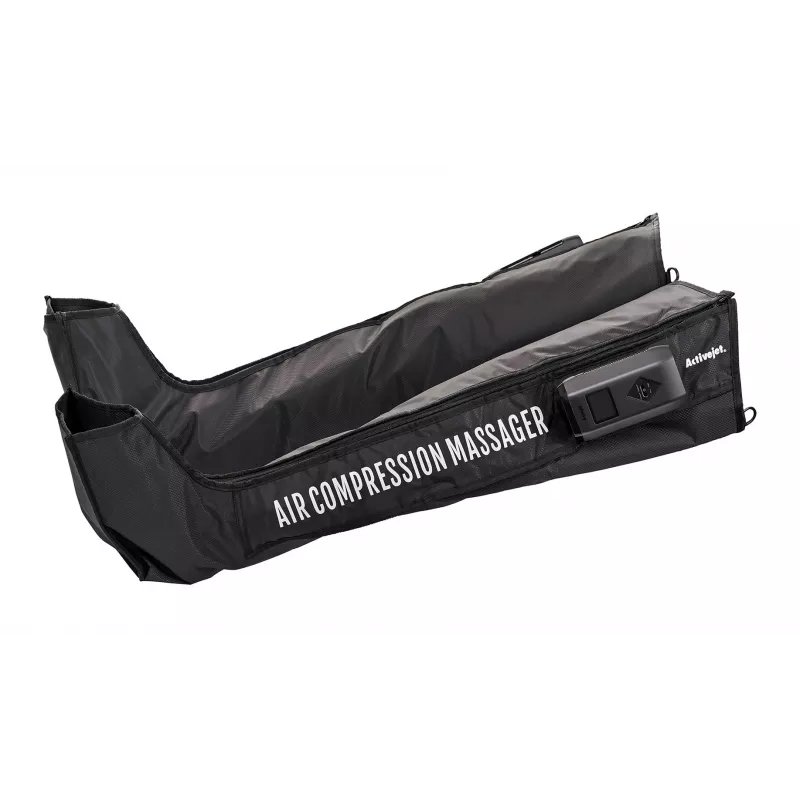 Massaggiatore linfodrenante per gambe ActiveJet ACM-PLUS-A1 L – batteria ricaricabile 25 W, batteria integrata, 380×1020×60 mm, nero