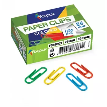 Clip Forpus, colorati, 26 mm, rotondi (100) 1104-008
