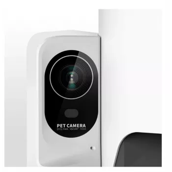 Distributore automatico di cibo PETKIT P571 con telecamera, capacità 3 l, bianco