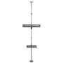 Maclean MC-791N supporto TV telescopico da pavimento a soffitto con mensola, 37-70 pollici, 30 kg