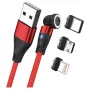 Cavo USB RealPower MagneticCharge3 2 m USB-A rosso