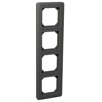 Schneider Electric Exxact Combi placca 4 posti antracite