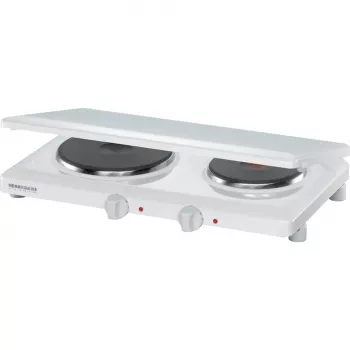 Piastra Rommelsbacher THL 3097/A bianco apparecchio da tavolo piastra chiusa 2 zone