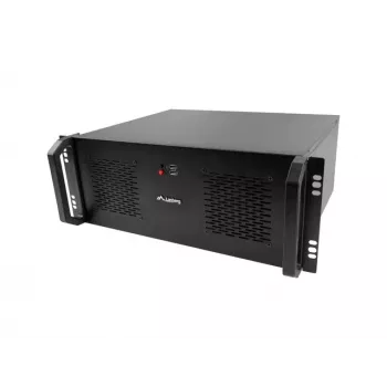 Case rack LANBERG SC01-3504-10B, 1x vano 3,5 pollici + 1x 2,5 pollici, 7 slot di espansione, 2x ventole frontali da 120 mm, USB2.0