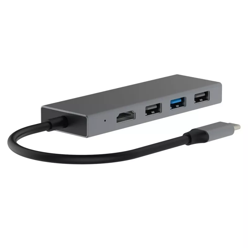Adattatore TB USB-C 7v1 USB 3.0, 2xUSB 2.0, HDMI, PD, SD/TF
