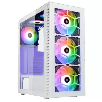 Kolink Observatory HF Glass ARGB Midi-Tower - bianco