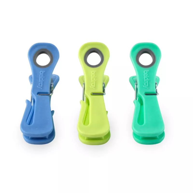 Mollette Beldray Dual-Grip LA035716RPFEU7 verde/blu – mollette per bucato, design Dual-Grip