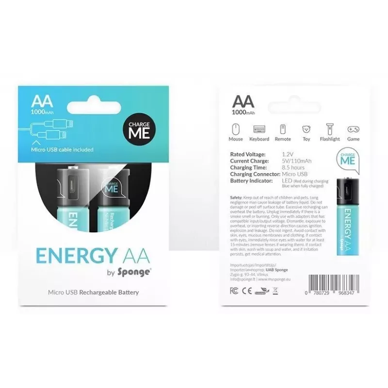 Batteria Sponge Energy AAA — Sponge 0