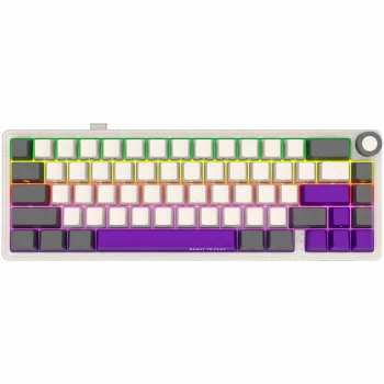 Tastiera da gaming meccanica wireless LORGAR KBP70MW layout 65% beige