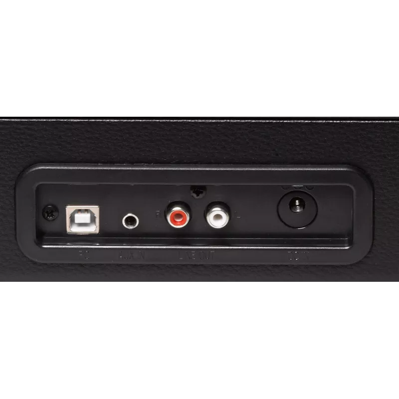 Denver VPL-120 Giradischi USB con altoparlanti integrati, nero