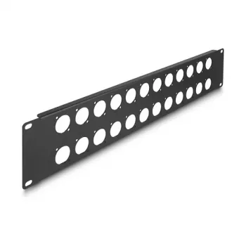 Accessorio patch panel DeLOCK 88055 montaggio rack 2U nero