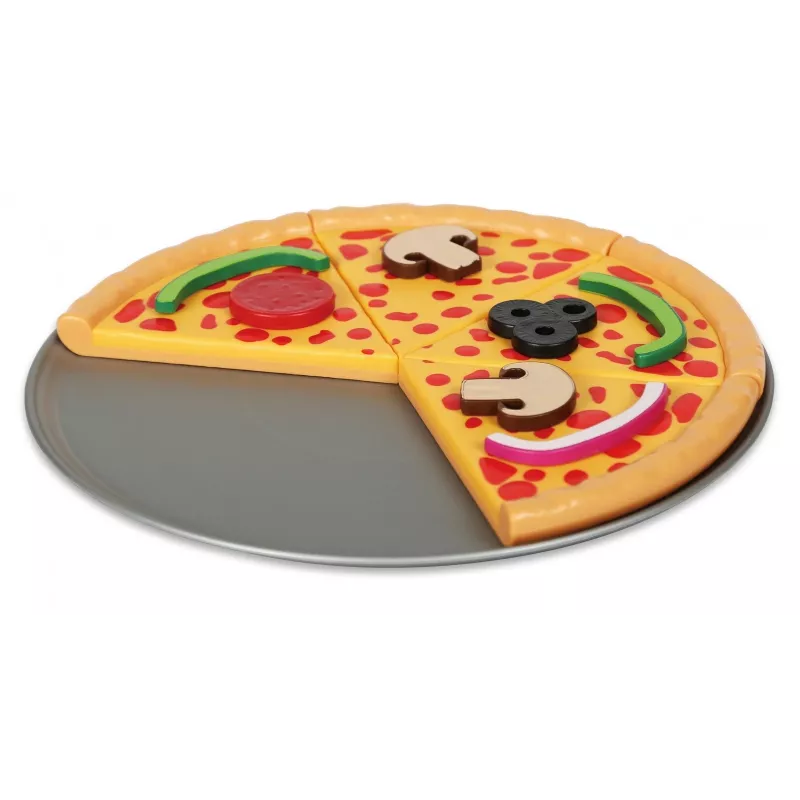 Set pizza magnetico, MALIK MalBlo Magnetic, cibo giocattolo per gioco di ruolo, pezzi magnetici