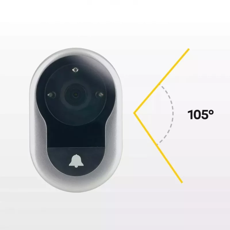 Yale 45-4500-1440-00-6011 spioncino digitale per porta