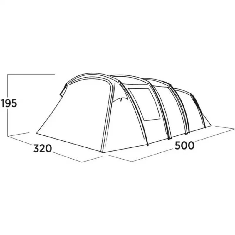 Tenda per famiglie Easy Camp Hamra 5 blu 5 persone