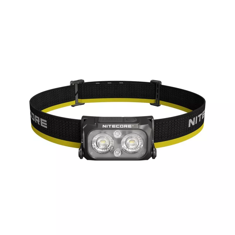 Lampada frontale Nitecore NU25 MCT — lampada frontale ricaricabile, fino a 400 lumen, illuminazione compatta a mani libere