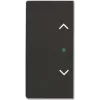 BUSCH JAEGER BJ 6232-20-885 tasto 2 vie cieco nero opaco Busch-free@home future