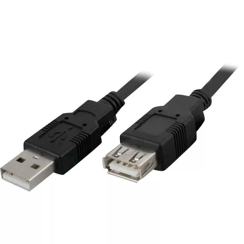 Goobay 68904 cavo di prolunga USB 2.0, da USB-A maschio a USB-A femmina, 3 m, nero