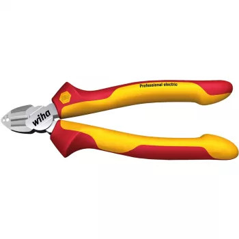 Tronchese per cavi Wiha 26745 — costruzione in acciaio, lunghezza 160 mm, impugnatura rossa/gialla