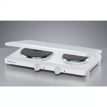 Piastra Rommelsbacher THL 3097/A bianco apparecchio da tavolo piastra chiusa 2 zone