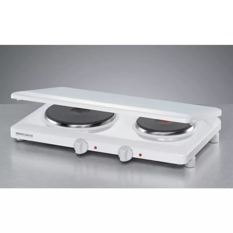 Piastra Rommelsbacher THL 3097/A bianco apparecchio da tavolo piastra chiusa 2 zone