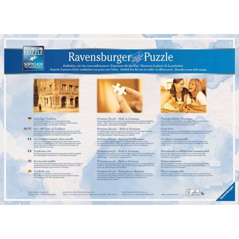 Puzzle castello delle fiabe nelle 4 stagioni