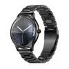 Smartwatch Colmi L28 con cassa nera e cinturino in acciaio inox nero
