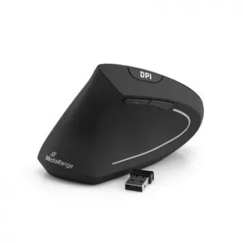 Mouse USB ottico wireless 6-TASTEN/LINKS nero MROS233 Mediarange