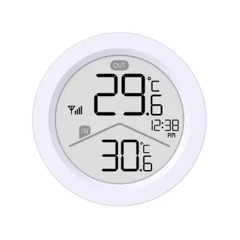 Stazione meteo wireless GreenBlue, temperatura IN/OUT, orologio, °C/°F selezionabile, portata fino a 60 m, GB162