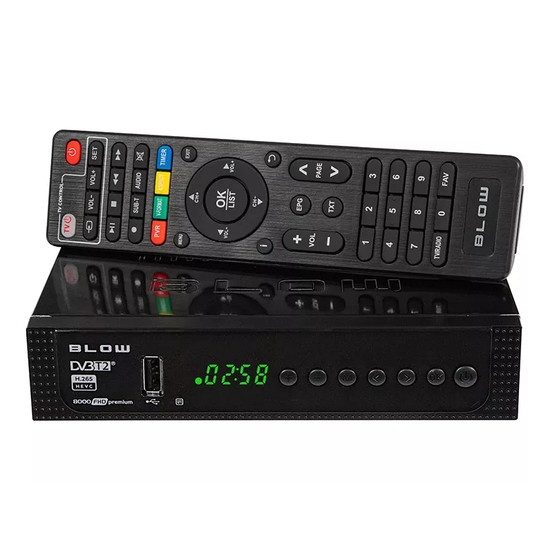 77-039# Decoder Tuner Dvb-t2 Blow 8000fhd Premium