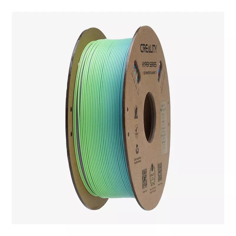 Bobina di filamento Creality PLA 1,75 mm 1 kg — blu, verde, rosa (3301010425)