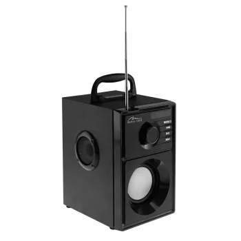Altoparlante portatile MEDIA-TECH MT3179, 20 W (RMS 15 W), Bluetooth 5.1, FM, MicroSD, USB, AUX, Li-Ion, 6 h, cassa in legno