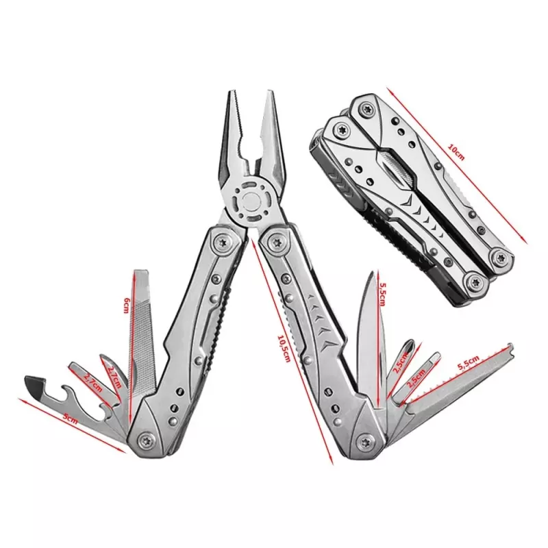Extralink Multitool, coltellino tascabile 23-in-1, con custodia, argento