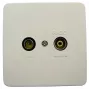 Presa a muro per TV e radio Maximum 63501 — presa coassiale TV/FM per installazione a muro