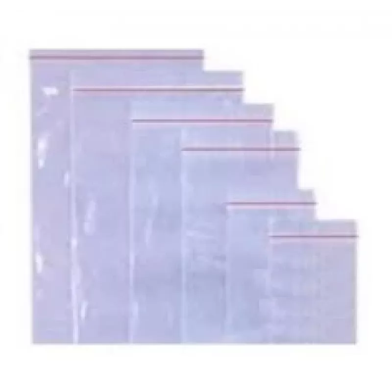 Sacchetti con chiusura zip, 12x(17)18 cm, 40 micron (100) 2107-009