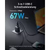 Caricabatterie USB rapido da interno Anker Prime A2669313 – 67 W, 1×USB-A, 2×USB-C, nero