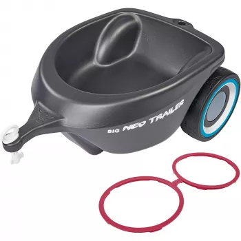 Rimorchio Bobby-Car-Neo antracite, veicolo per bambini antracite (confezione danneggiata)