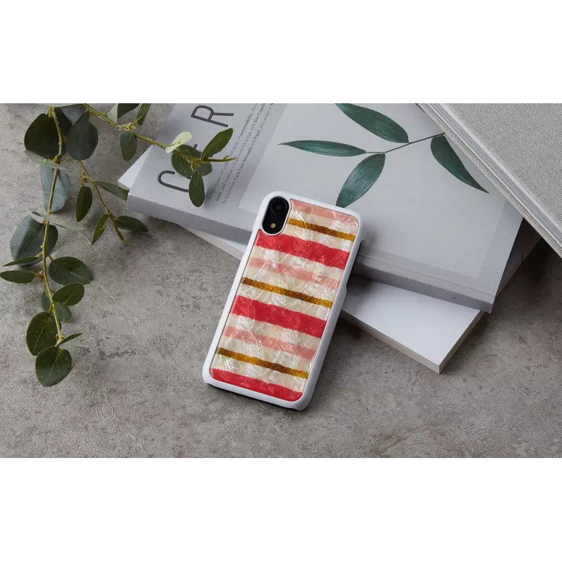 Custodia protettiva iKins per iPhone XR — design Short Cake, bianco