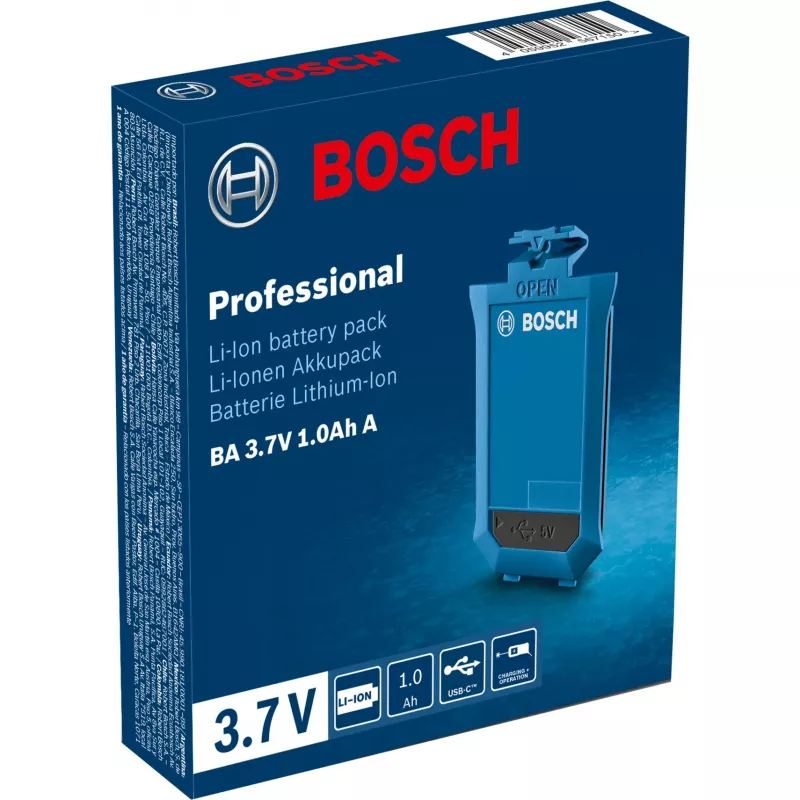 Bosch BA 3.7V 1.0Ah A Professional batteria per distanziometri laser