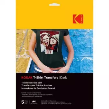 Pellicole transfer Kodak 3510553 — 5 pz. per tessuti scuri (carta transfer)