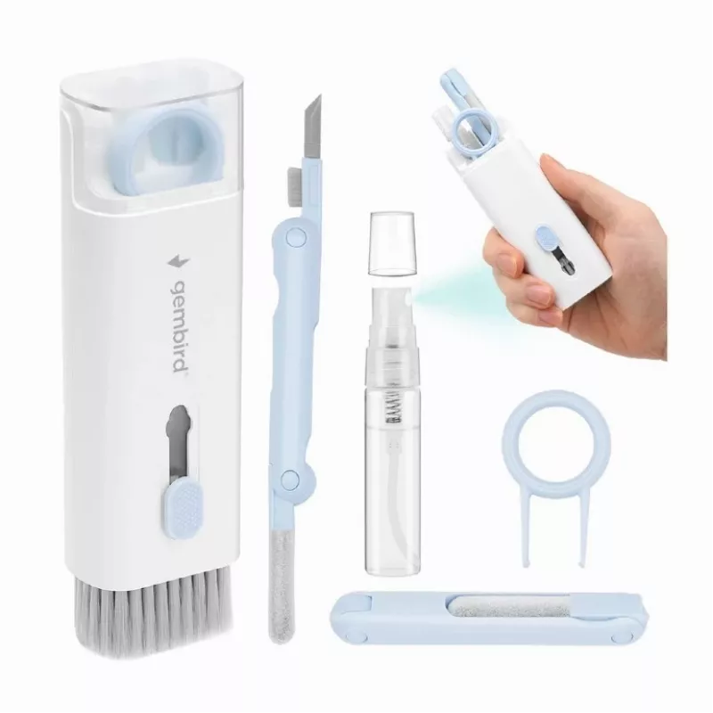 Gembird Kit di pulizia universale portatile 7-in-1 - bianco