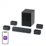 Diffusore Ultimea Poseidon D80 nero 7.1 canali, 8 diffusori, con e senza fili, subwoofer attivo