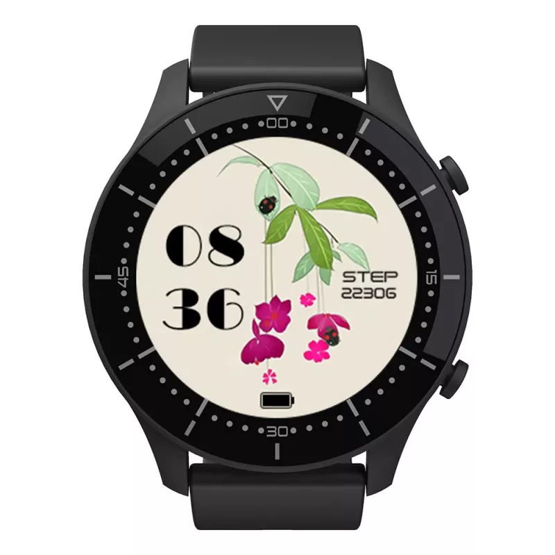 Smartwatch MEDIA-TECH MT870 — touchscreen IPS da 1,3 inch (3,3 cm), cassa da 51 mm, Bluetooth, nero