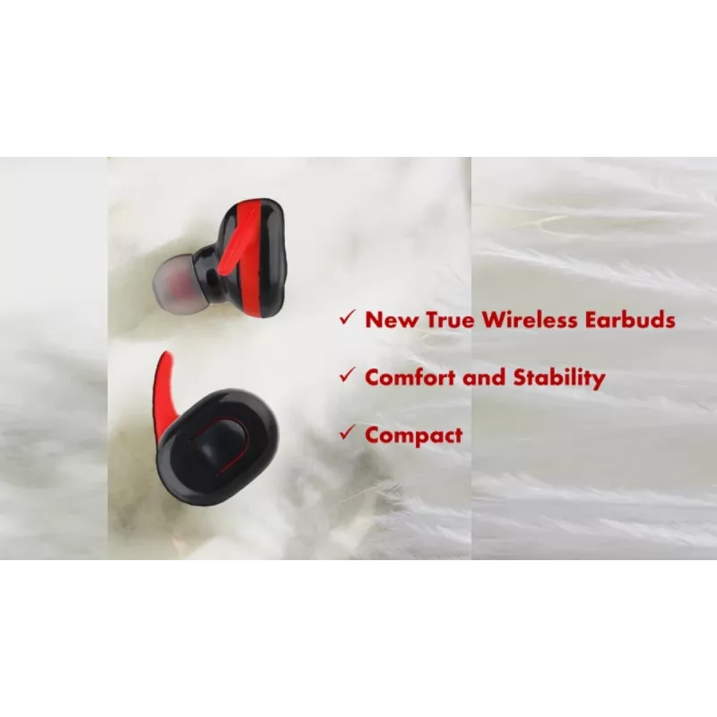 Auricolari V.Silencer Ture Wireless Earbuds nero/rosso