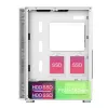 Case PC Montech X3 GLASS mid-tower bianco