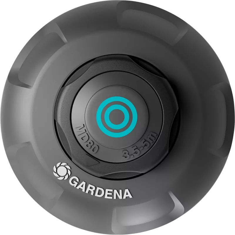 Sistema di irrigazione irrigatore a scomparsa MD80 nero grigio gittata da 3,5 a 5 metri