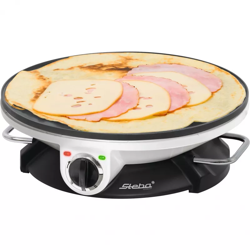Steba CR 32 - piastra per crêpe - 1,2 kW - nero/bianco