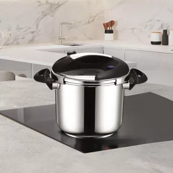 Pentola a pressione Maestro MR-2901, 6 L, diametro 22 cm, argento, rivestimento antiaderente