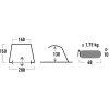 Strandmuschel Rapid Beach 80, tenda argento/grigio